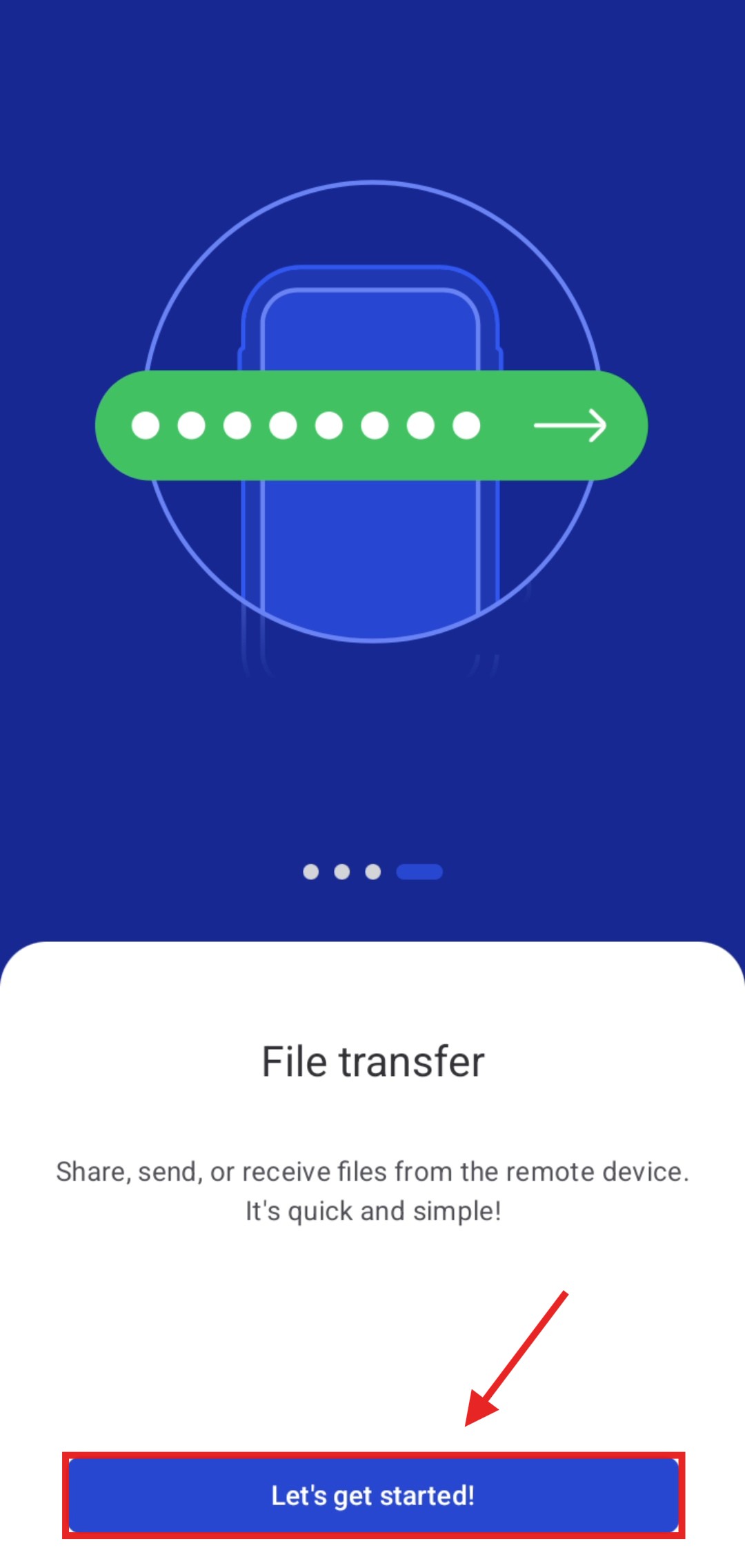 Step 8: File transfer info